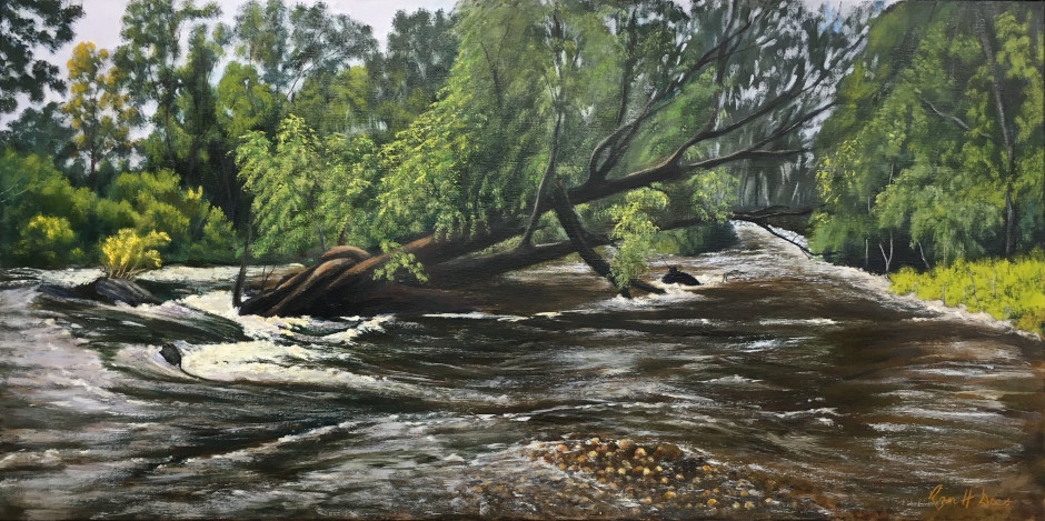 Painting: Gloucester River Rising